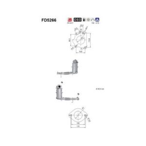 AS FD5266 - Filtre à particules / à suie, échappement