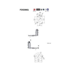 AS FD5266Q - Filtre à particules / à suie, échappement