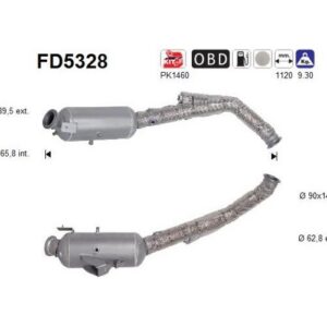 AS FD5328 - Filtre à particules / à suie, échappement