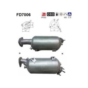 AS FD7006 - Filtre à particules / à suie, échappement