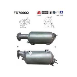 AS FD7006Q - Filtre à particules / à suie, échappement