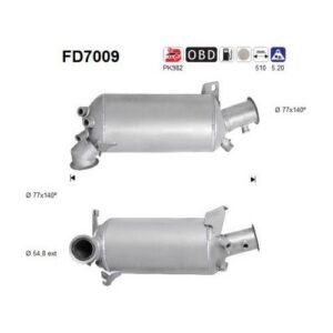 AS FD7009 - Filtre à particules / à suie, échappement