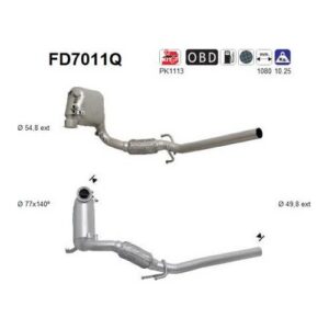 AS FD7011Q - Filtre à particules / à suie, échappement