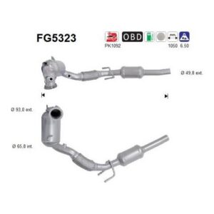AS FG5323 - Filtre à particules / à suie, échappement