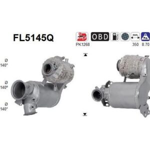 AS FL5145Q - Filtre à particules / à suie, échappement