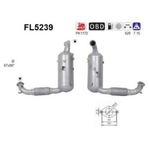 AS FL5239 - Filtre à particules / à suie, échappement