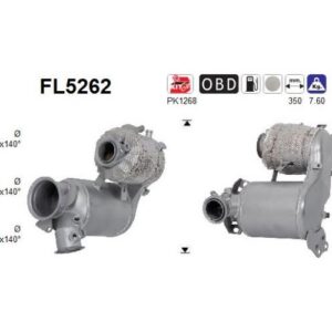 AS FL5262 - Filtre à particules / à suie, échappement