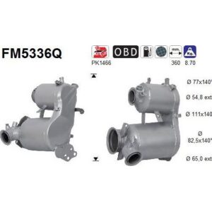 AS FM5336Q - Filtre à particules / à suie, échappement