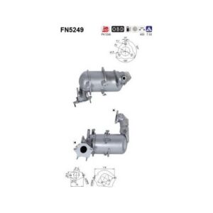 AS FN5249 - Filtre à particules / à suie, échappement