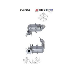AS FN5249Q - Filtre à particules / à suie, échappement