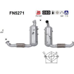 AS FN5271 - Filtre à particules / à suie, échappement