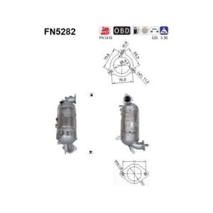 AS FN5282 - Filtre à particules / à suie, échappement