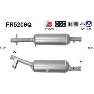 AS FR5209Q - Filtre à particules / à suie, échappement