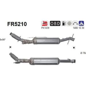 AS FR5210 - Filtre à particules / à suie, échappement