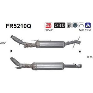 AS FR5210Q - Filtre à particules / à suie, échappement