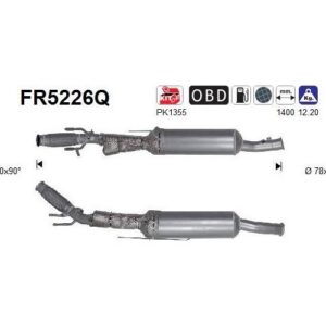 AS FR5226Q - Filtre à particules / à suie, échappement
