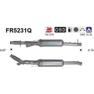 AS FR5231Q - Filtre à particules / à suie, échappement