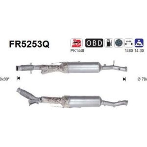 AS FR5253Q - Filtre à particules / à suie, échappement