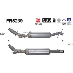 AS FR5289 - Filtre à particules / à suie, échappement