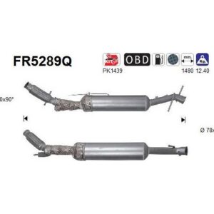 AS FR5289Q - Filtre à particules / à suie, échappement