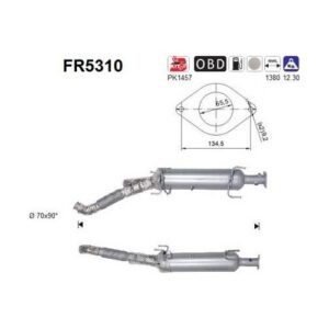 AS FR5310 - Filtre à particules / à suie, échappement