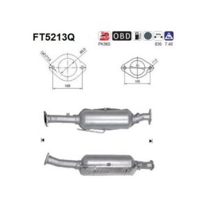 AS FT5213Q - Filtre à particules / à suie, échappement