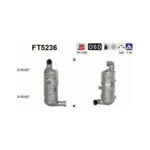 AS FT5236 - Filtre à particules / à suie, échappement