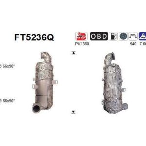 AS FT5236Q - Filtre à particules / à suie, échappement