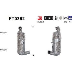 AS FT5292 - Filtre à particules / à suie, échappement