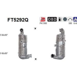 AS FT5292Q - Filtre à particules / à suie, échappement