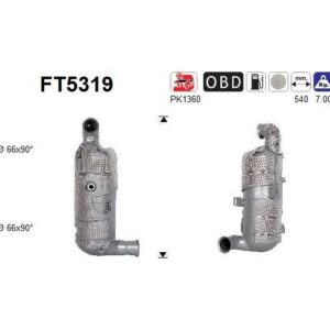 AS FT5319 - Filtre à particules / à suie, échappement