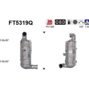 AS FT5319Q - Filtre à particules / à suie, échappement